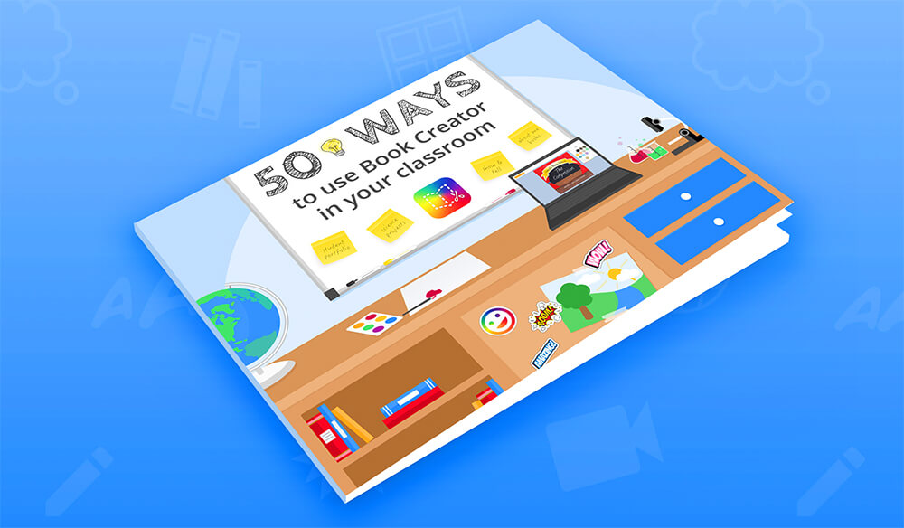 50 ways to use Book Creator mockup photo