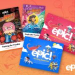 A collection of Epic activity books made in Book Creator