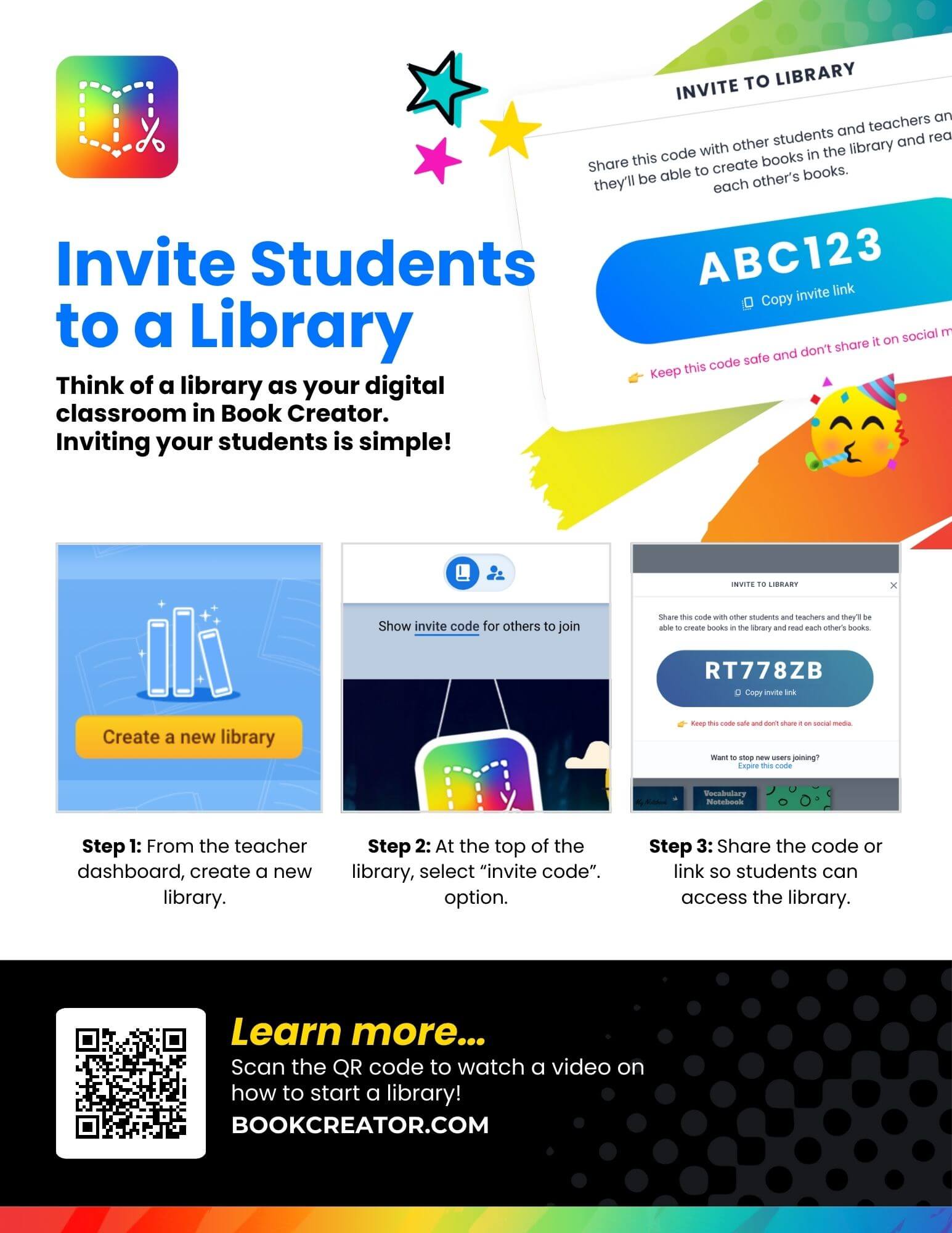 Invite students to a library