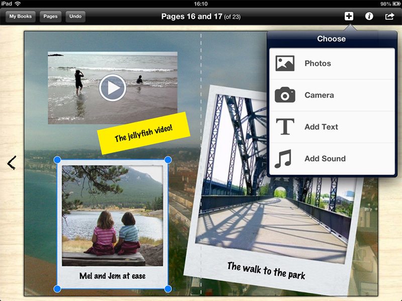 Multimedia in Book Creator v2.2