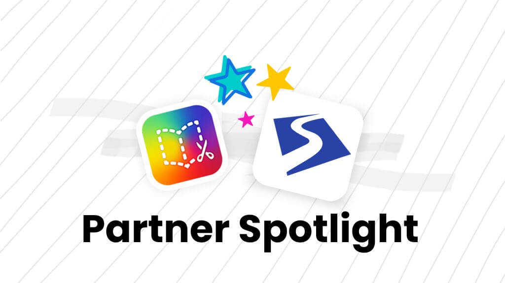 Partner Spotlight: A colorful graphic showcasing the collaboration between Book Creator and Stour Academy Trust. The image features the logos of both organizations with vibrant stars, representing their innovative educational partnership.